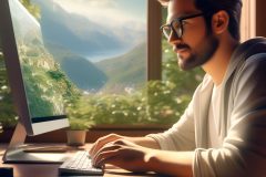 Программист работает за компом Программист работает за компом